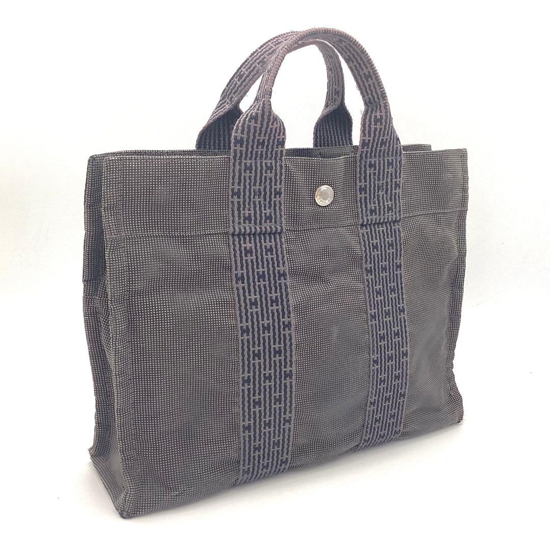 エルメス　エールラインPMトートバッグ　メンズ　レディース　男性　女性　ナイロン