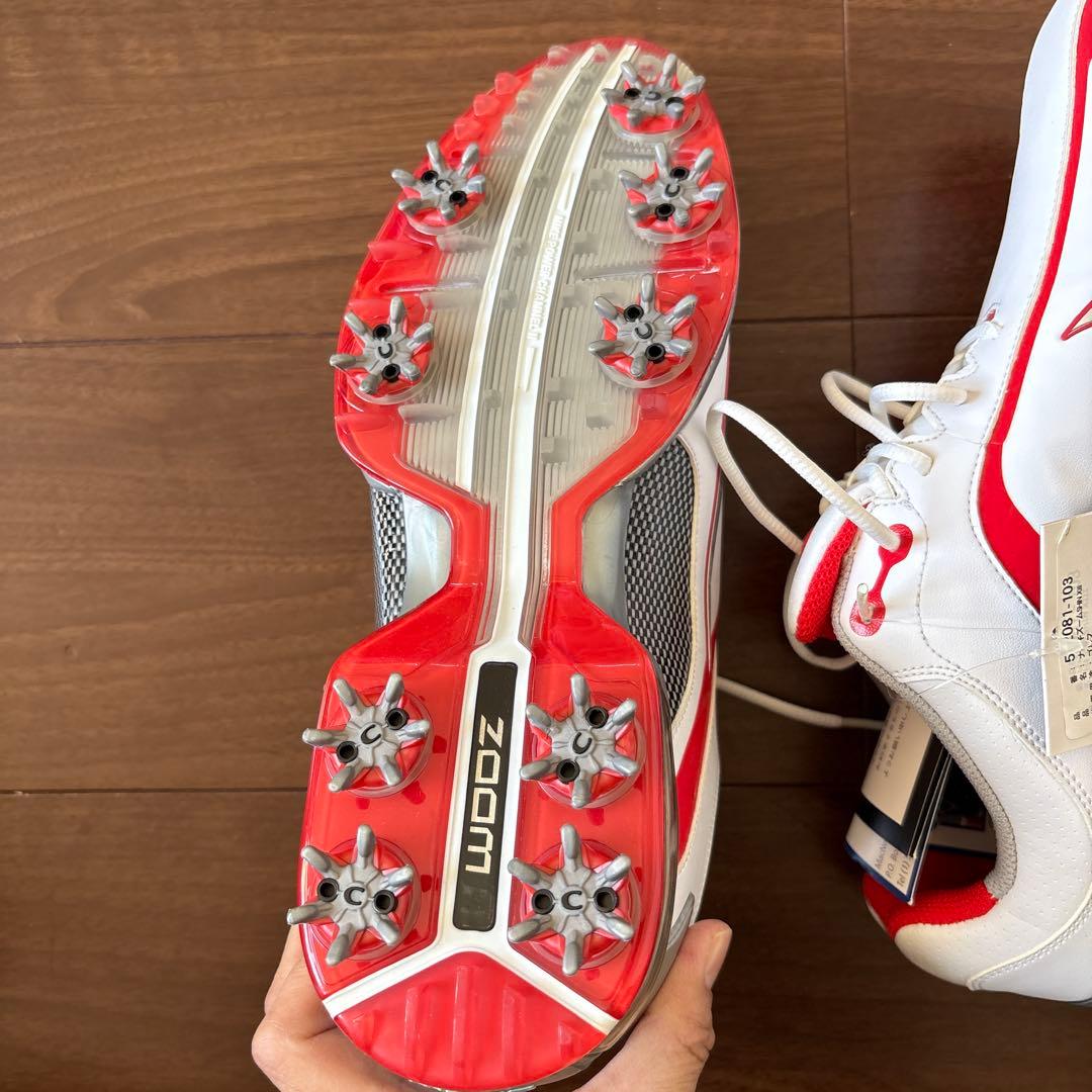 Nike ゴルフシューズ ホワイト/レッド　26.5㎝