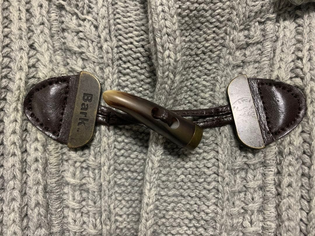 quattro2345 Bark ビームス別注ニットダッフルコート裏付き