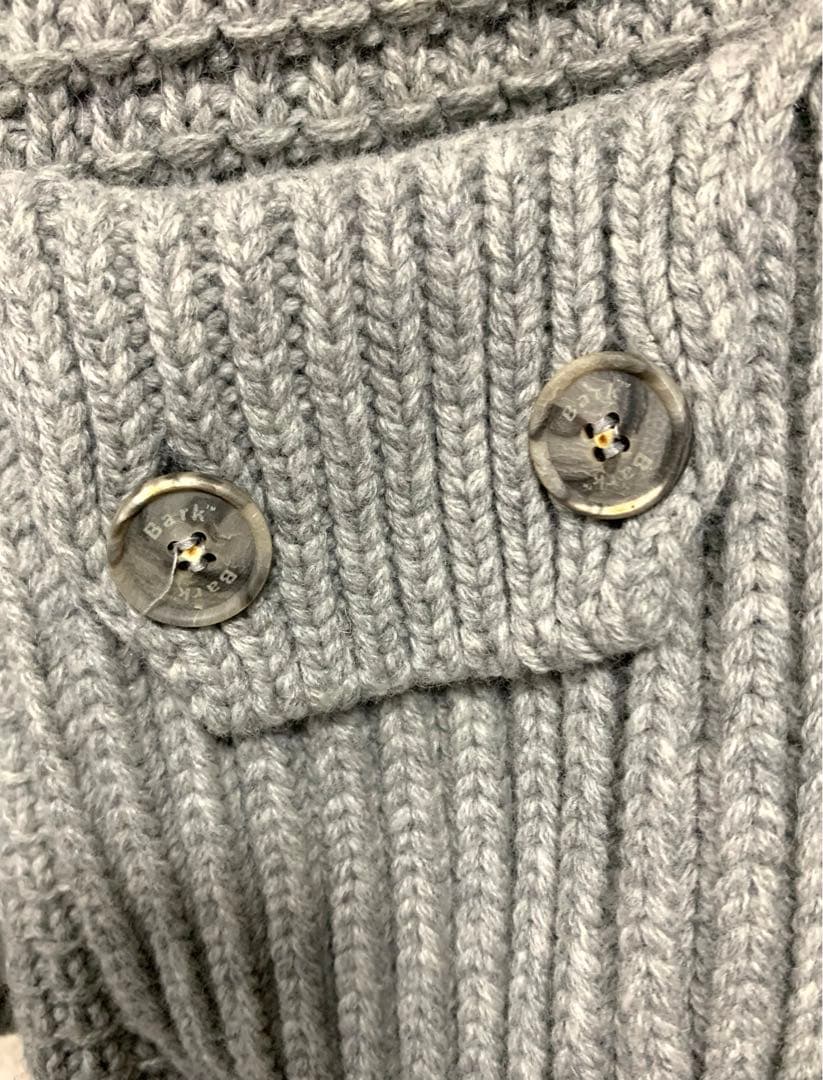 quattro2345 Bark ビームス別注ニットダッフルコート裏付き