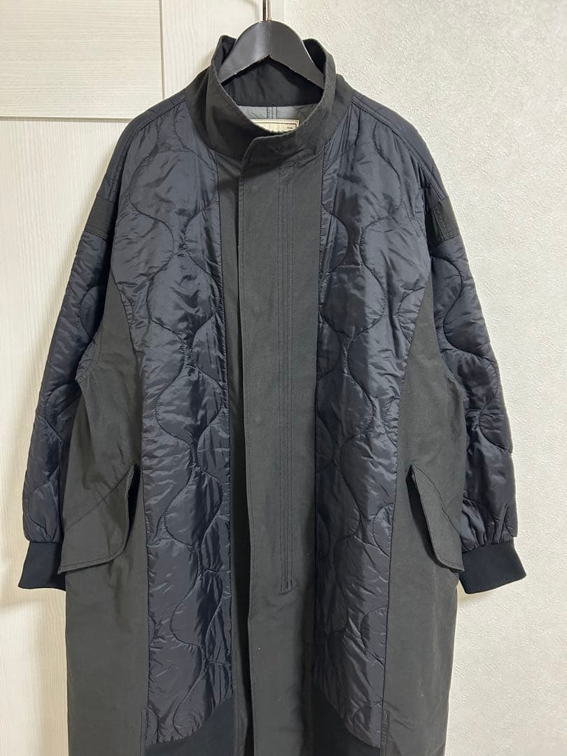 美品etsinta切替マキシミリタリーコートブラックフリークスストアBEAMS