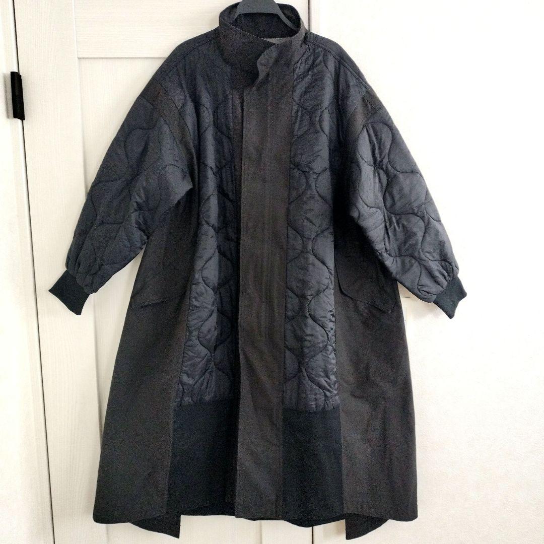 美品etsinta切替マキシミリタリーコートブラックフリークスストアBEAMS