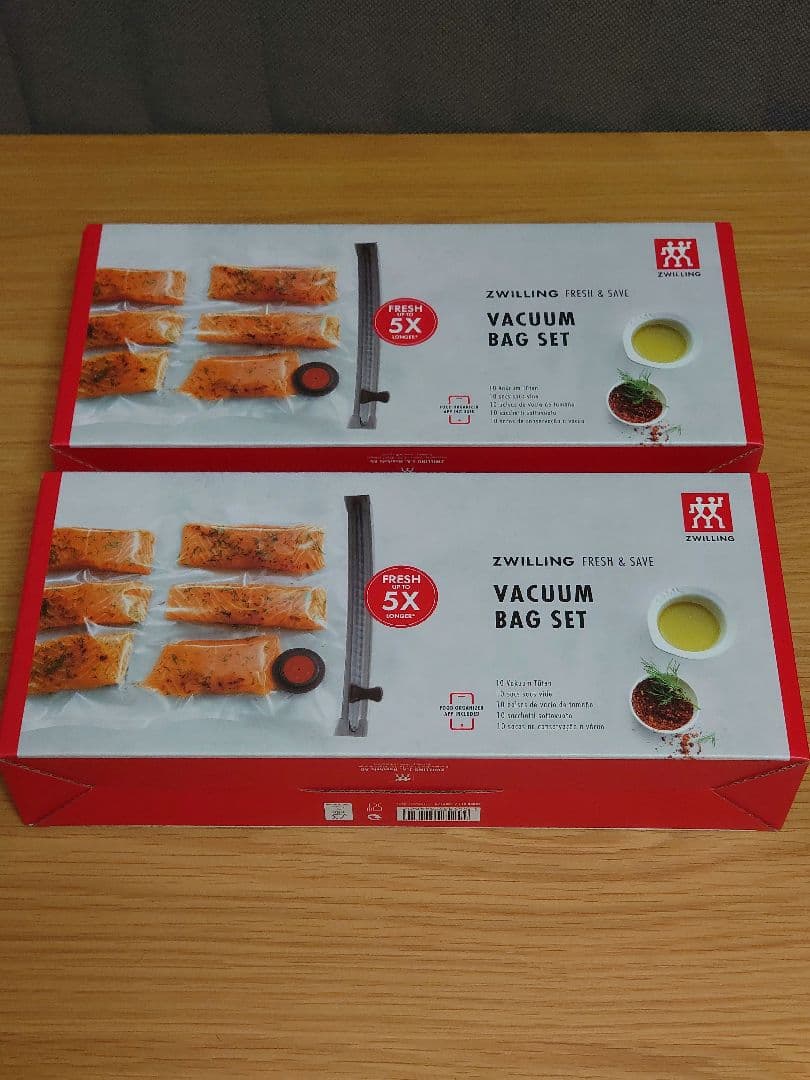 未使用ツヴィリング真空ポンプ＆保存バッグ20枚ZWILLING