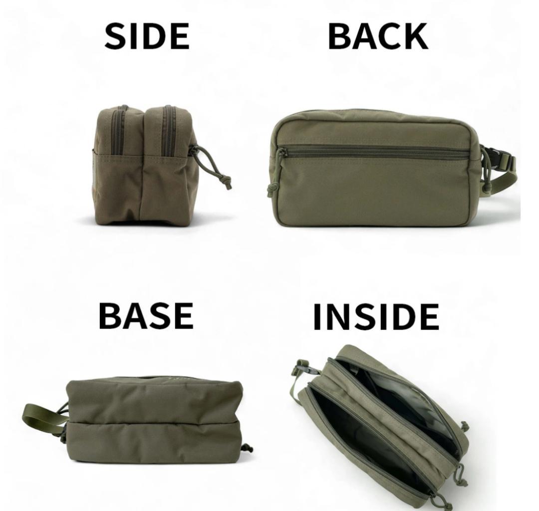 新品BRIEFINGブリーフィング ゴルフ ダブルジップポーチ ポーチ ネイビー