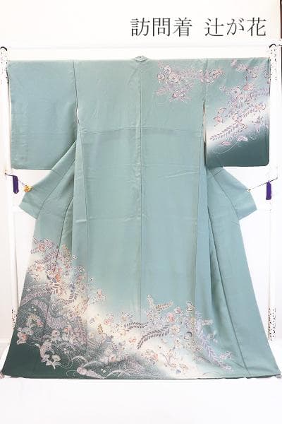 ★専用★美品 訪問着 辻が花 縮緬地 トールサイズ 身丈168cm 裄丈69