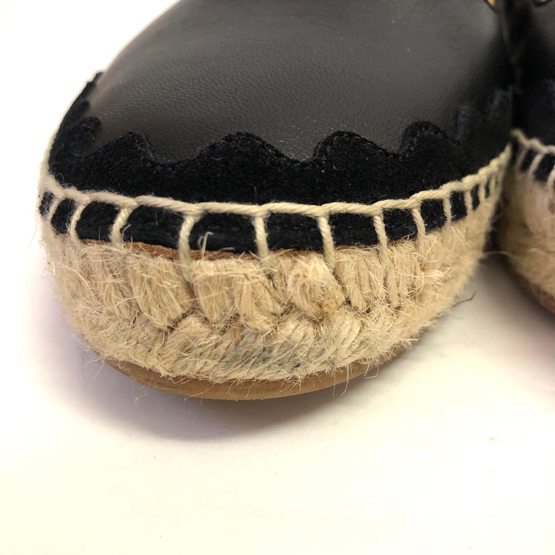 Chloe クロエ エスパドリーユ Lauren フラット シューズ 37