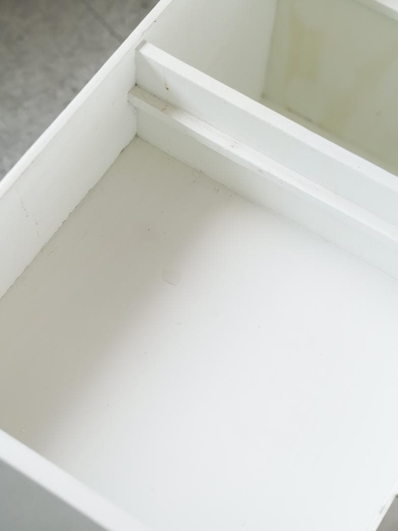 vintage サイドテーブル ミラー付きワゴン/収納 ミニマル