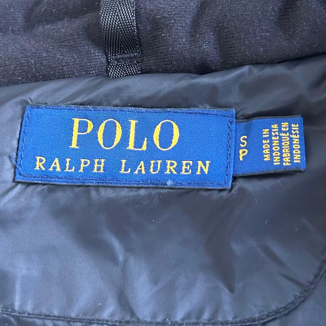 POLO RALPHLAUREN ダウンベスト　ビックポニー刺繍　グレー