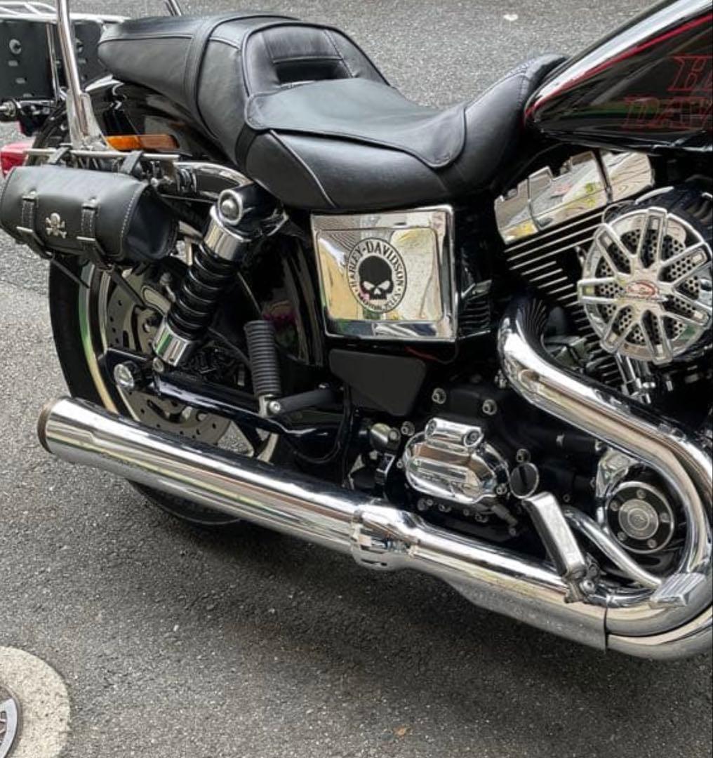 ハーレー ダイナfld/fxdl スクリーミンイーグル ナイトスティックマフラー