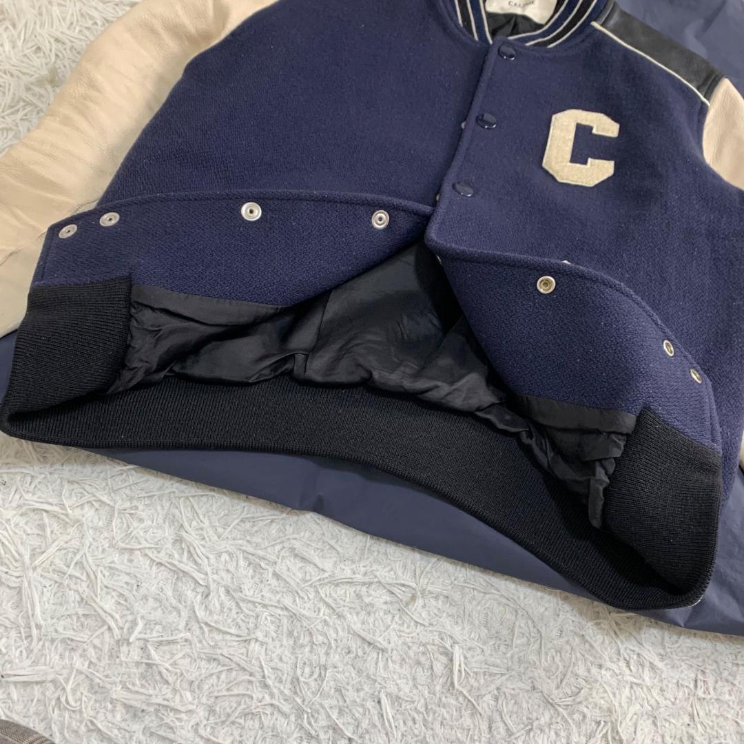 16716✨CELINE クラシック テディジャケット スタジャン 切替 46