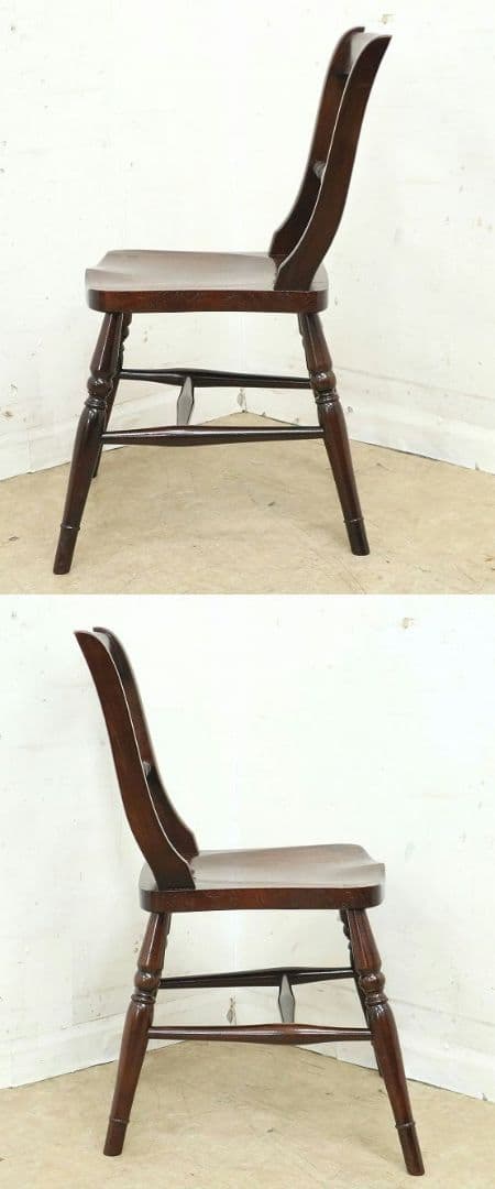 【九州民芸家具】B型 ワイコムチェア②・椅子◆ミズメザクラ材無垢・和モダン