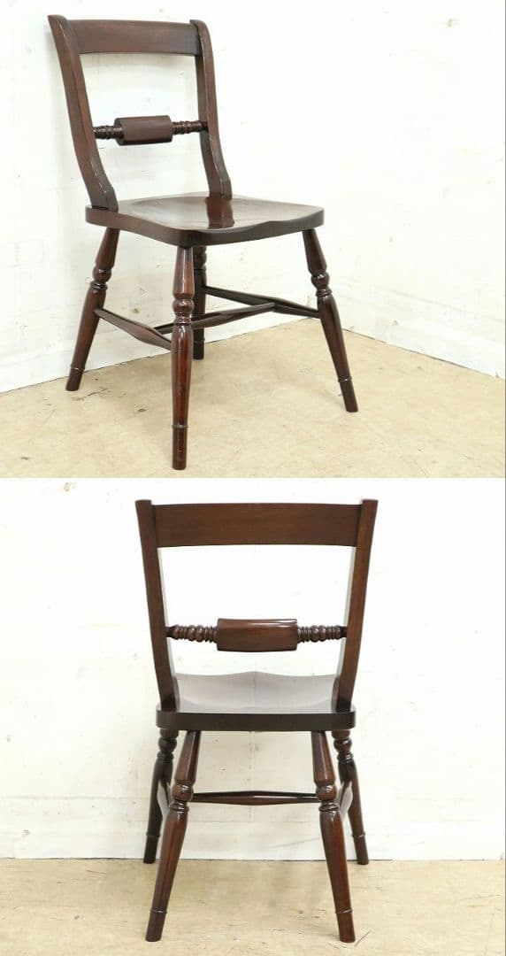 【九州民芸家具】B型 ワイコムチェア②・椅子◆ミズメザクラ材無垢・和モダン