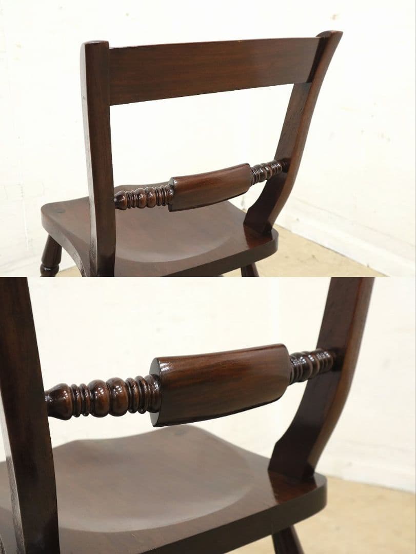 【九州民芸家具】B型 ワイコムチェア②・椅子◆ミズメザクラ材無垢・和モダン