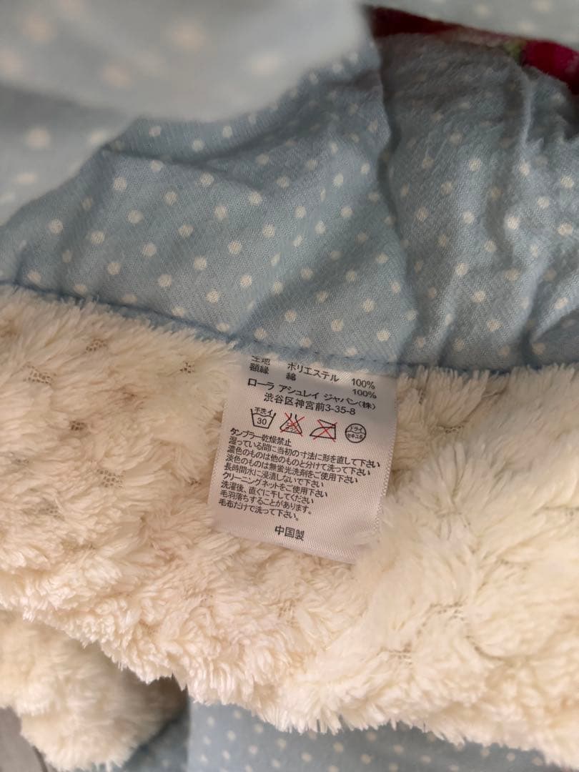 く*ん様 希少LAURA ASHLEY 花柄ブランケット　毛布　薔薇柄　ローズ