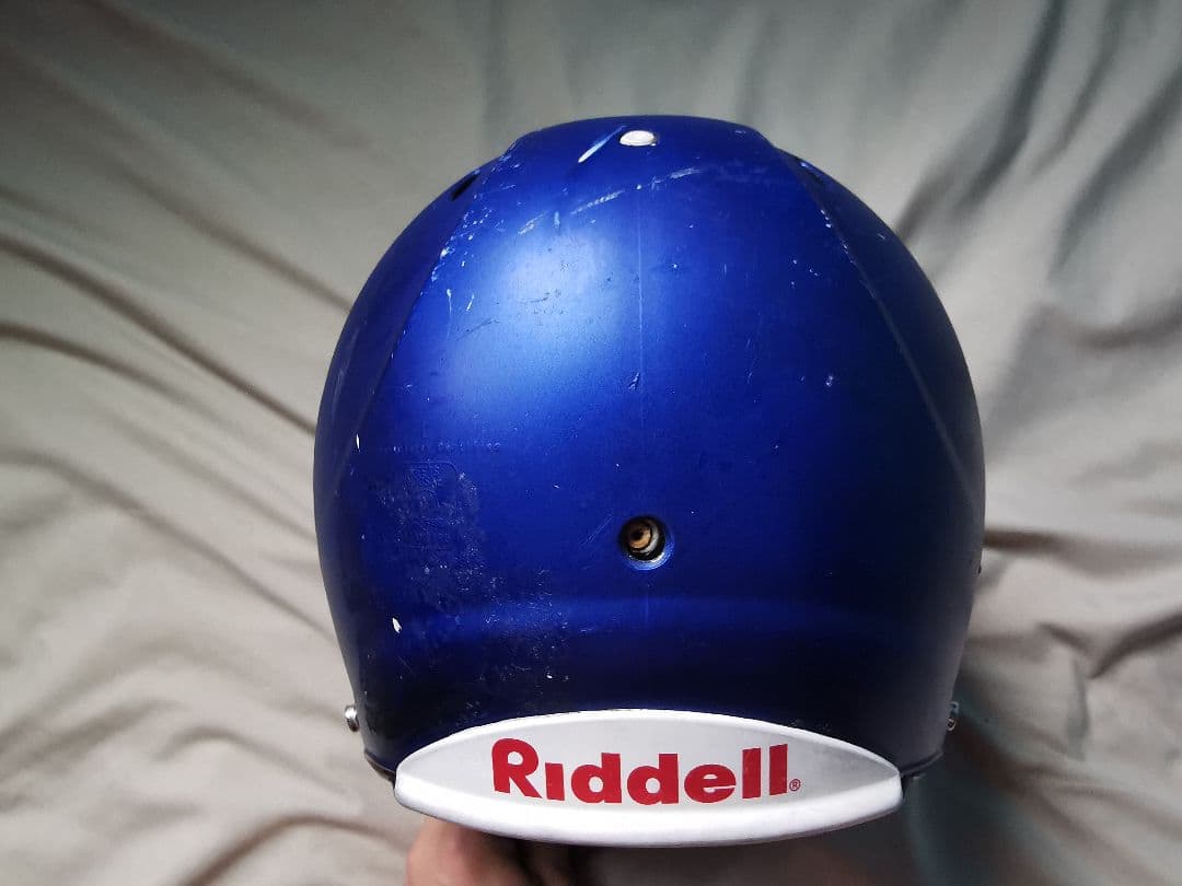 Riddell アメリカンフットボールヘルメット 青 サイズL