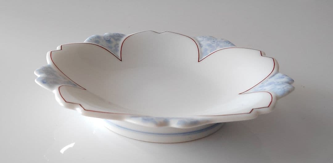 桜紋　銘々皿　五枚　畑萬陶苑　手描き　有田焼　未使用