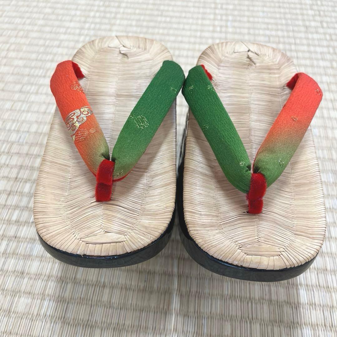 七五三 ぽっくり 七歳 飛鶴 漆金蒔絵 本畳 (未使用品)