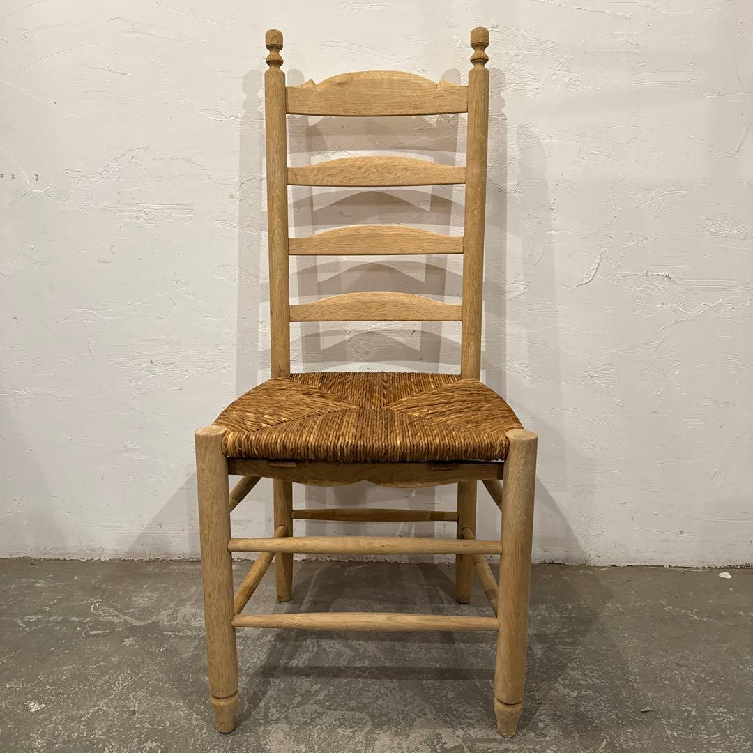 年末年始saleヴィンテージ　ダイニングチェア　カフェチェア　藁座面　剥離　5
