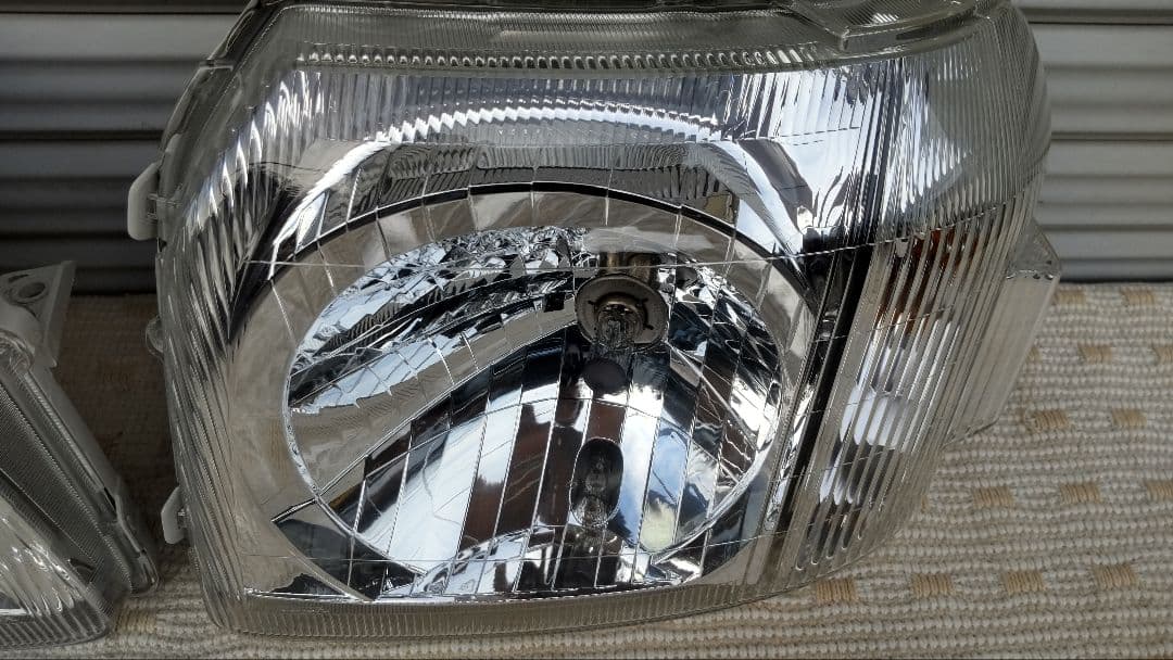 【美品 レンズコーティング済み】バモス＆アクティ HM1 ヘッドライト 左右