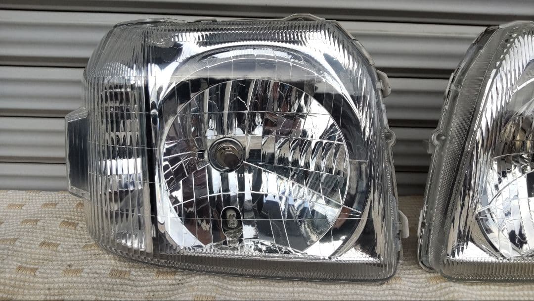 【美品 レンズコーティング済み】バモス＆アクティ HM1 ヘッドライト 左右