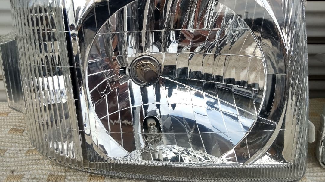 【美品 レンズコーティング済み】バモス＆アクティ HM1 ヘッドライト 左右