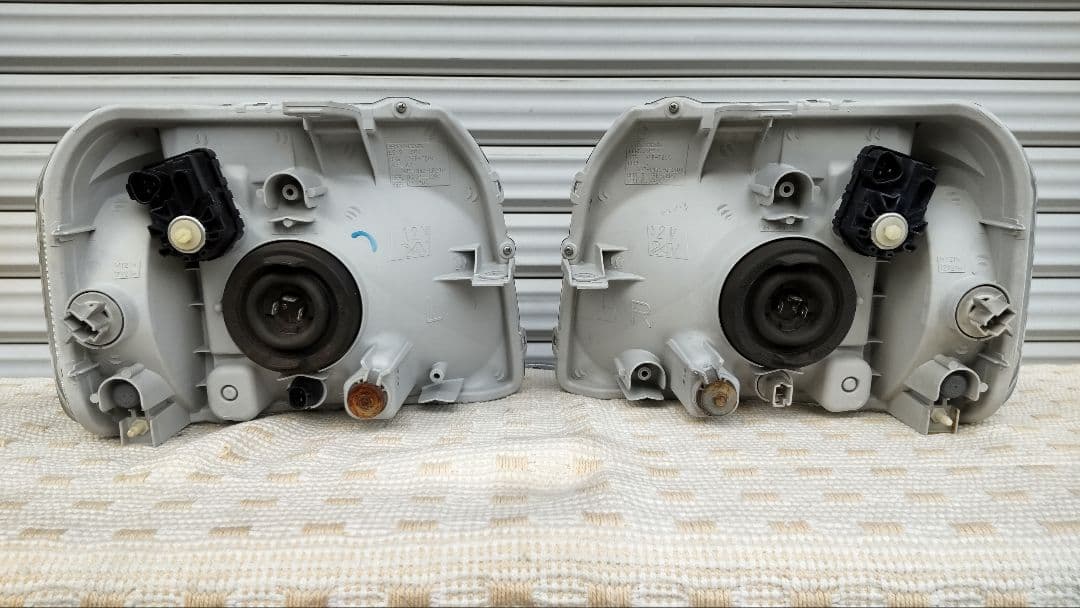 【美品 レンズコーティング済み】バモス＆アクティ HM1 ヘッドライト 左右