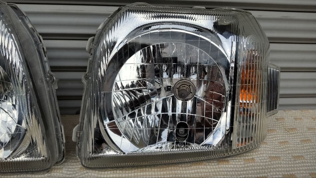 【美品 レンズコーティング済み】バモス＆アクティ HM1 ヘッドライト 左右