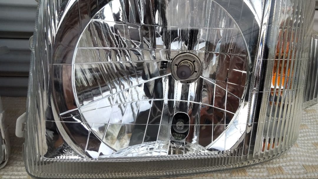 【美品 レンズコーティング済み】バモス＆アクティ HM1 ヘッドライト 左右