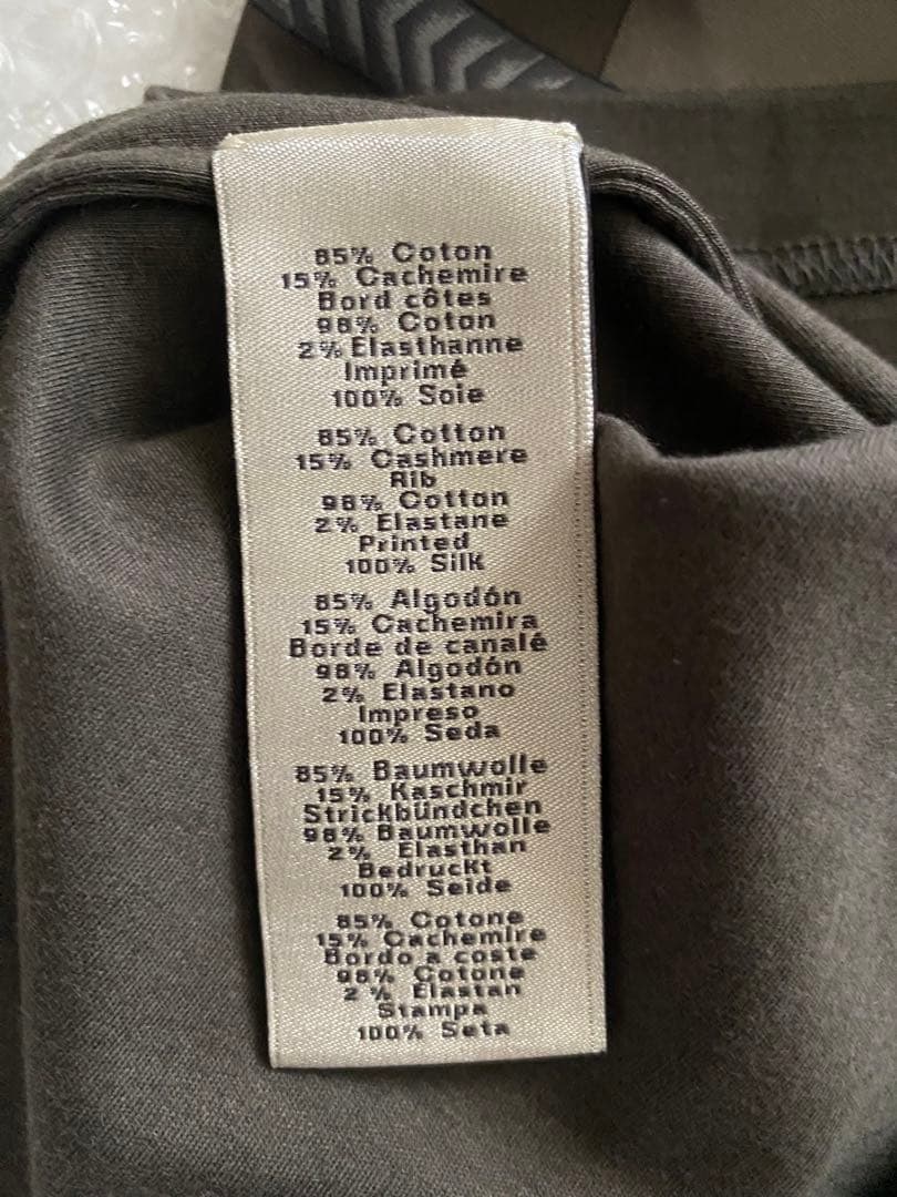 エルメス　メンズ　半袖　Tシャツ　完璧なコース　シルク　コットン　カシミヤ　新品