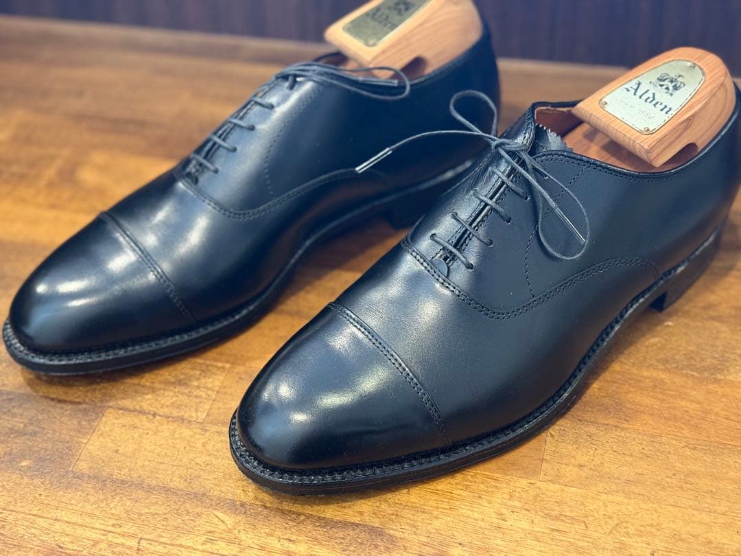Alden ストレートチップ　キャップトゥ　カーフ　907 9D 27㎝