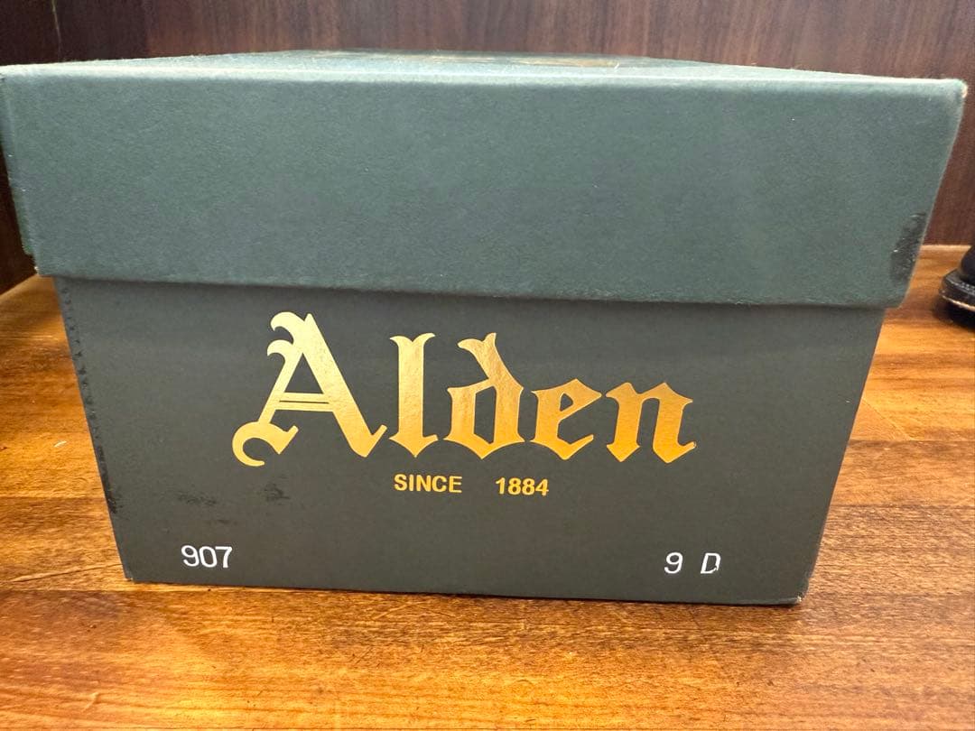 Alden ストレートチップ　キャップトゥ　カーフ　907 9D 27㎝