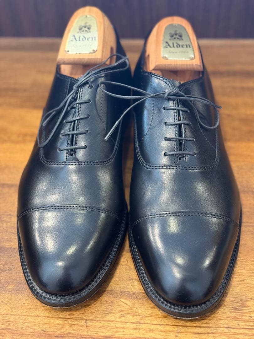 Alden ストレートチップ　キャップトゥ　カーフ　907 9D 27㎝