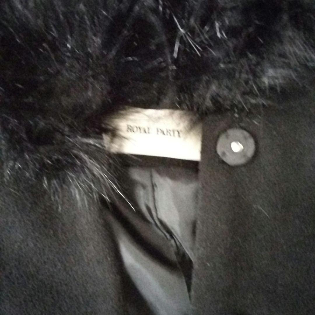  PARTY ファー付きポンチョコート