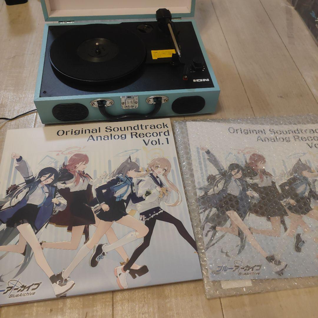 ブルーアーカイブ アナログレコード サウンドトラックVOL 1 ＆レコード再生機