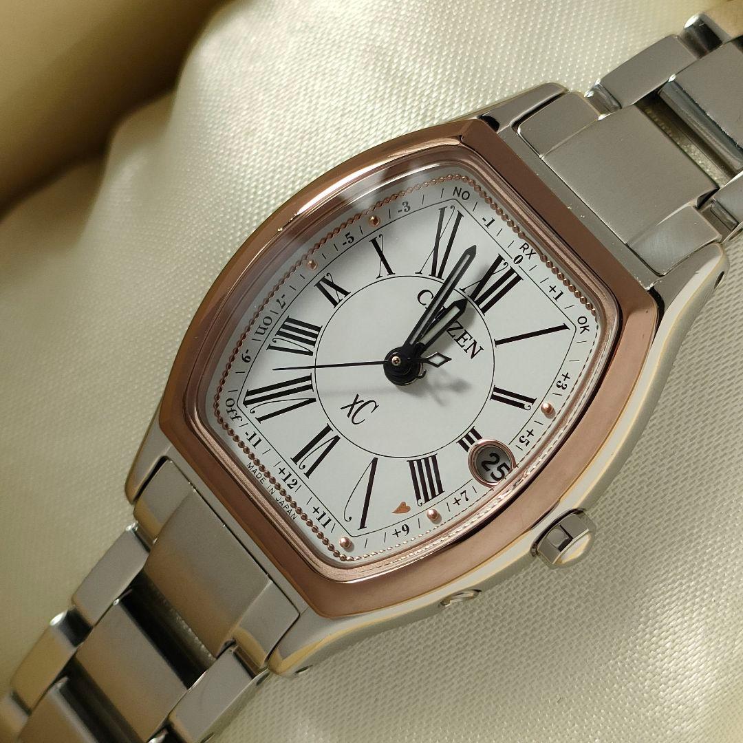 CITIZEN XC/ クロスシー チタン トノー 電波時計( ルキア