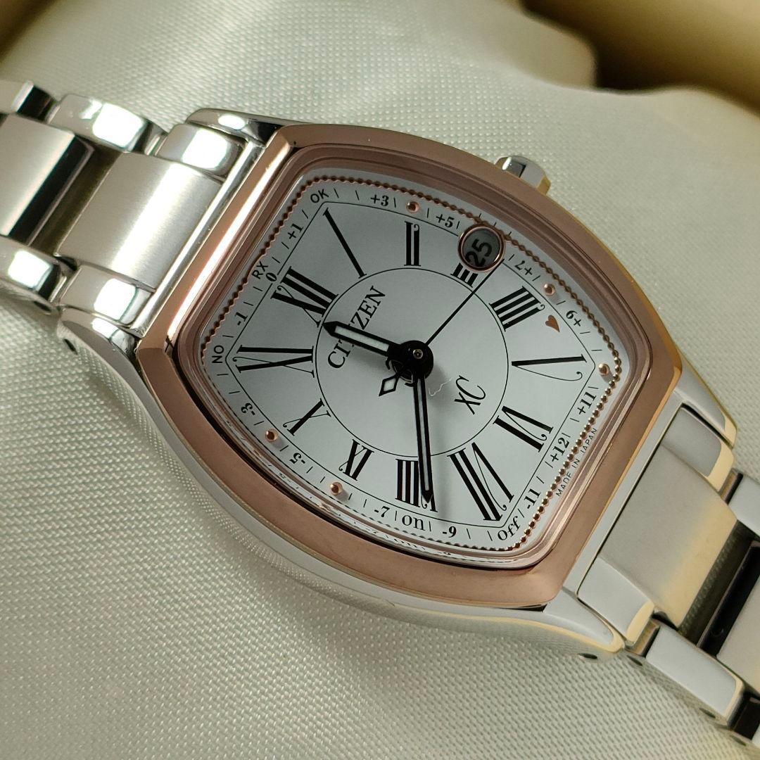 CITIZEN XC/ クロスシー チタン トノー 電波時計( ルキア