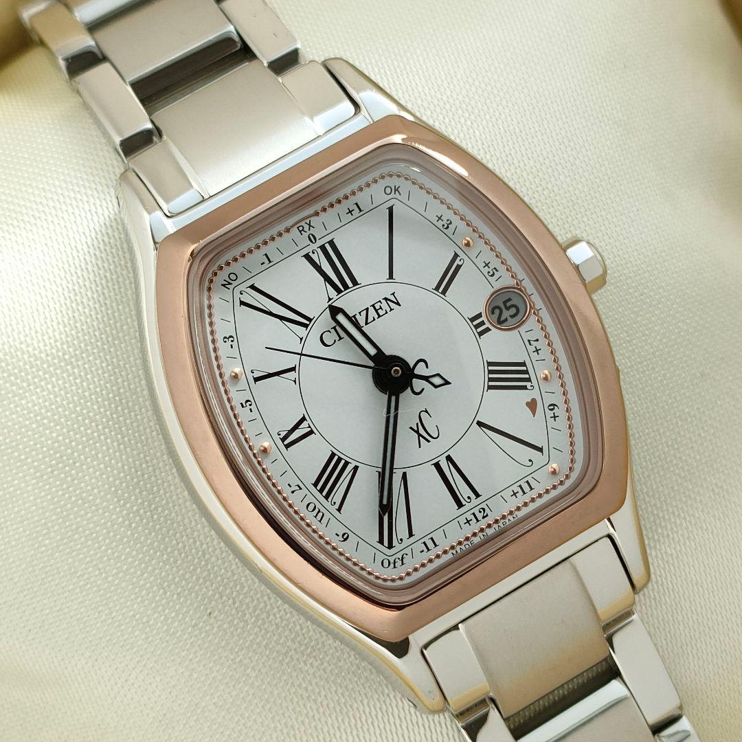 CITIZEN XC/ クロスシー チタン トノー 電波時計( ルキア
