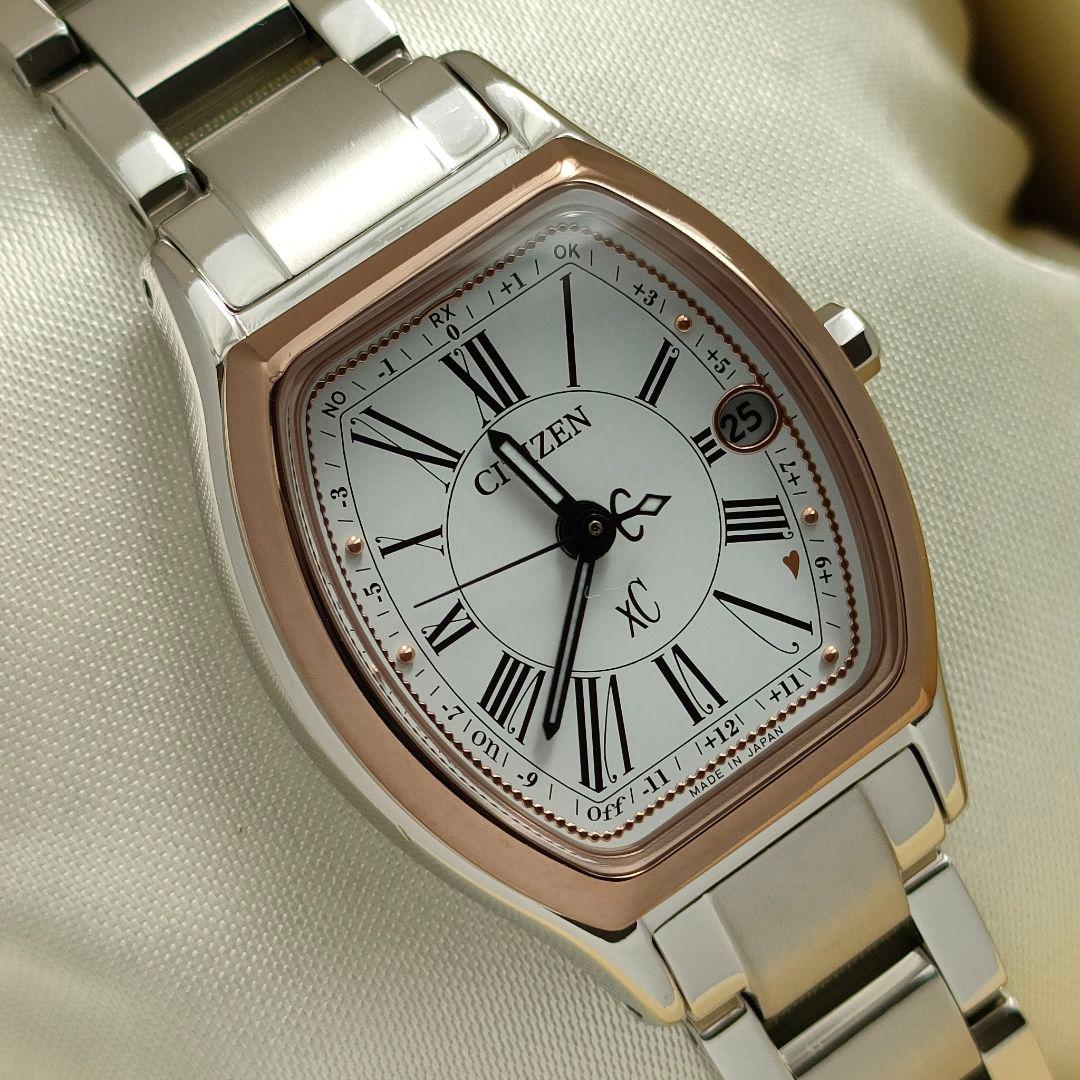 CITIZEN XC/ クロスシー チタン トノー 電波時計( ルキア