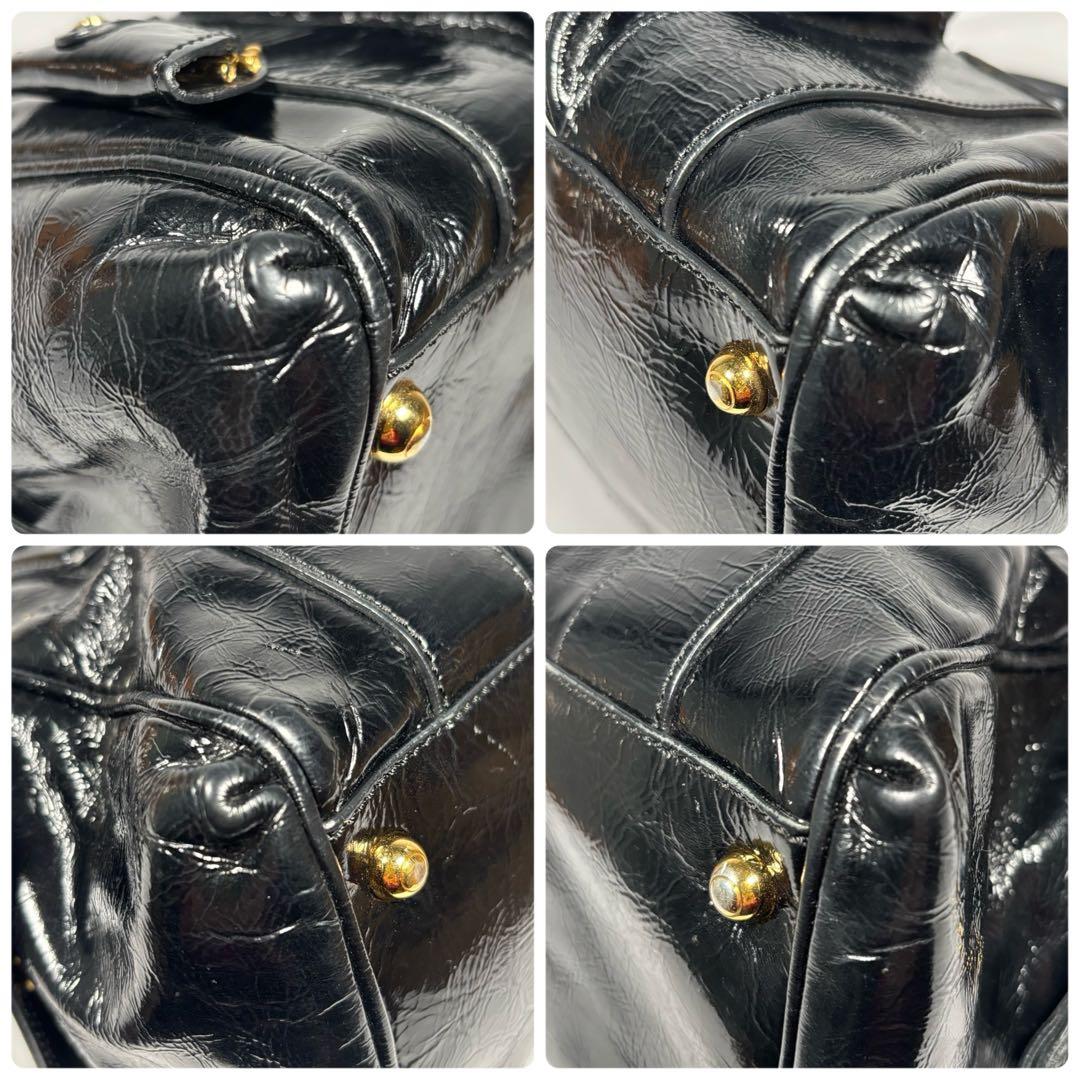 トッズ ショルダーバッグ トートバッグ 肩掛け ゴールド金具 レザー ブラック