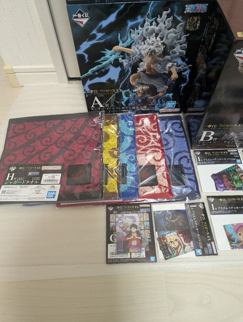 一番くじワンピースEX　A賞 ギア5魂豪示像✕2Ｂ賞チョッパー魂豪示像他オマケ