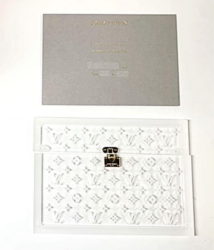 ルイヴィトン トランク型 アクリルケース イベント 招待状 モノグラム
