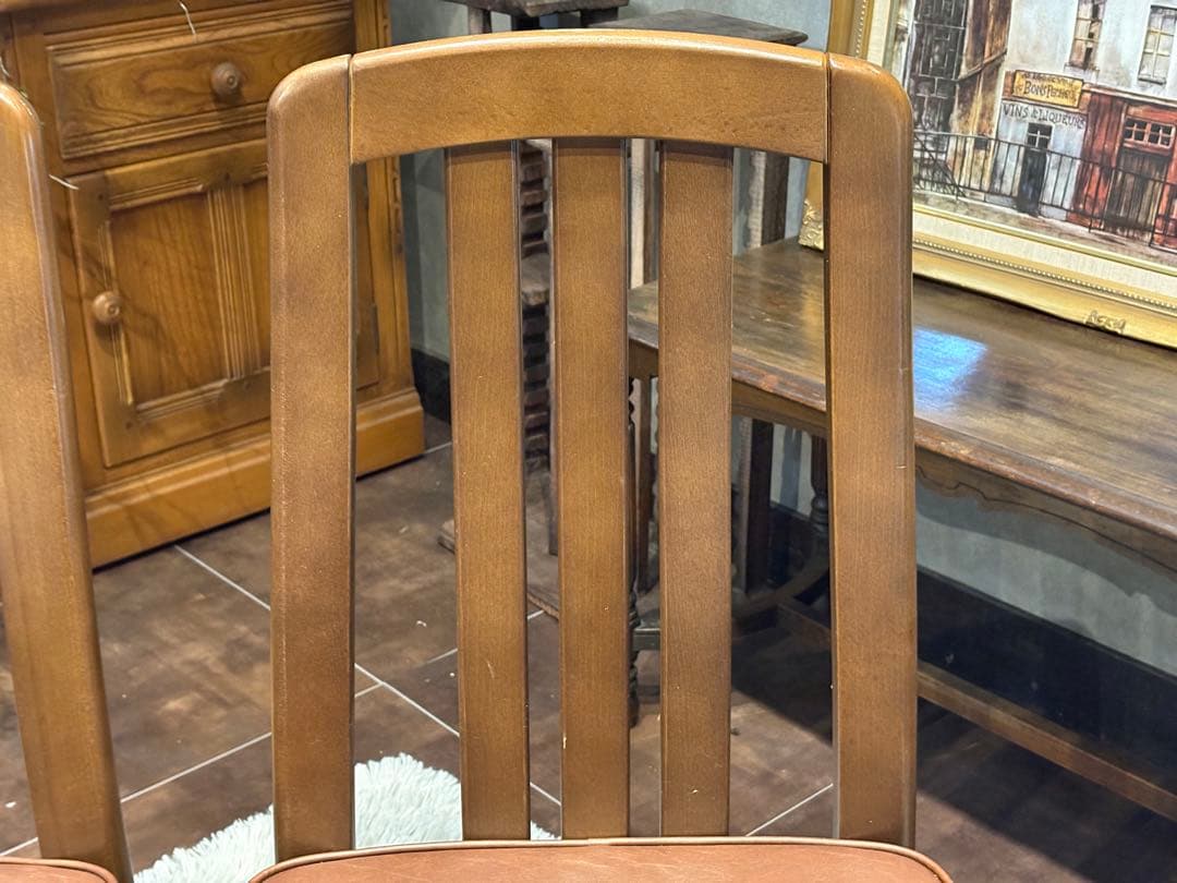 karimoku カリモク ダイニングチェア リビングチェア アンティーク nZ