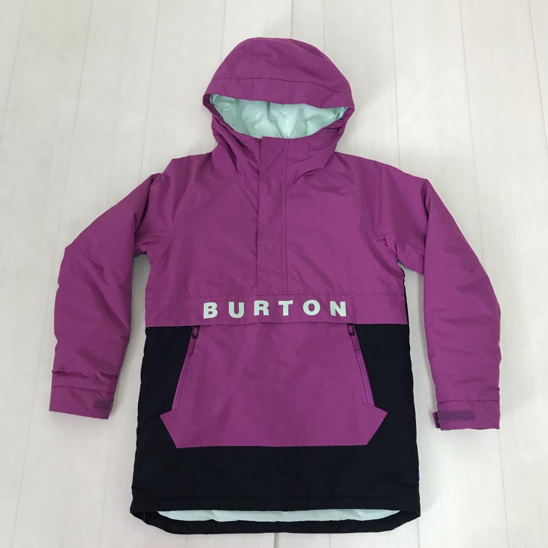 【美品】バートン　スノーボードウェア　キッズ　上下セット　むらさき　子供用Ｌ