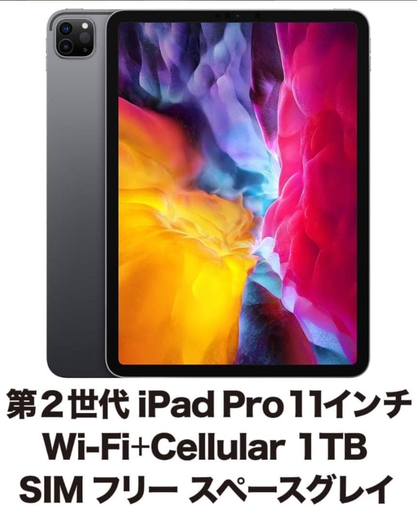 iPad Pro 11インチ Wi-Fi セルラー 1TB SIMフリー