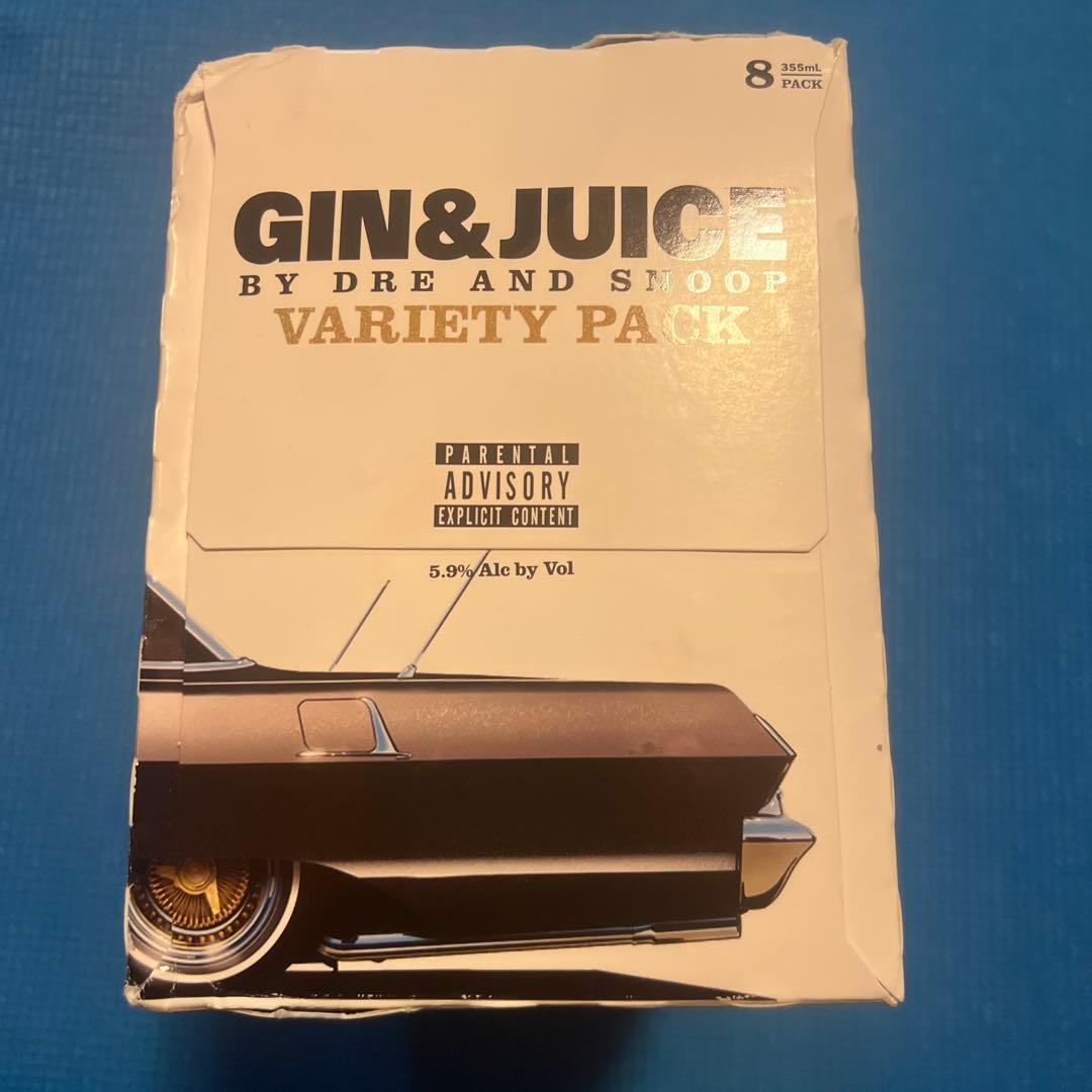 ドクタードレ、スヌープドッグ　 GIN & JUICE バラエティパック8本入り