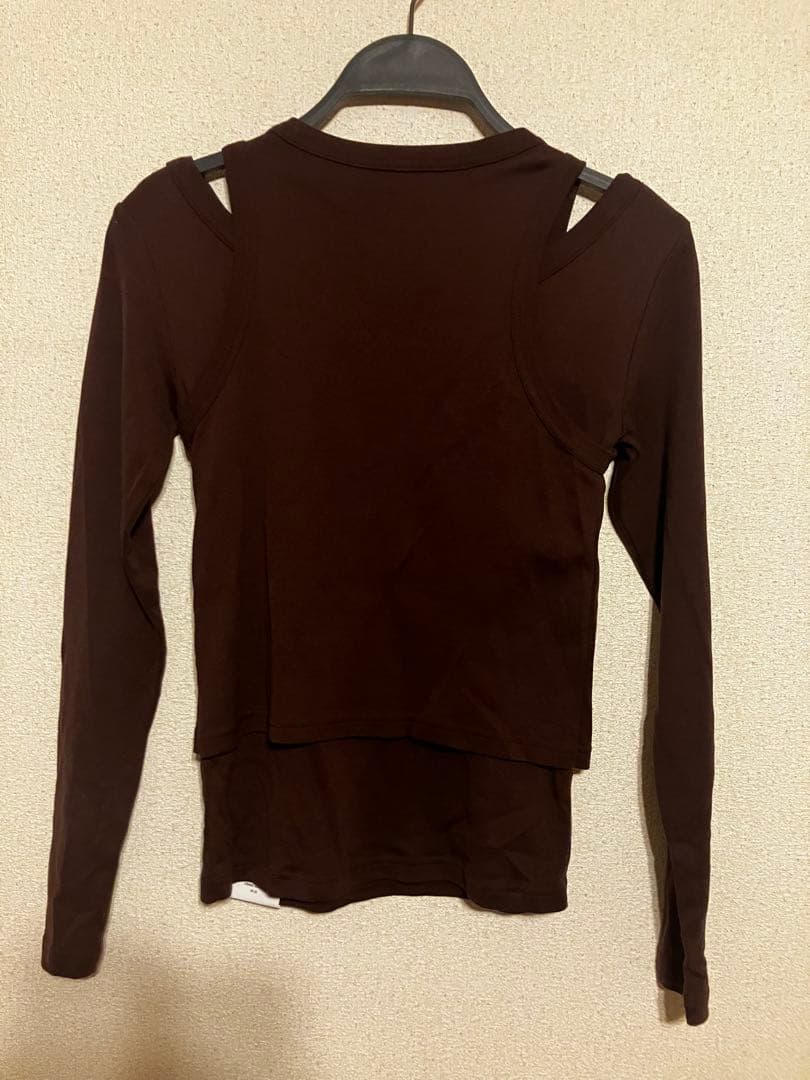 25SS 完売　HYKE LAYERED LONG-SLV TEE