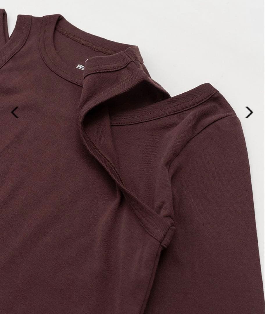 25SS 完売　HYKE LAYERED LONG-SLV TEE