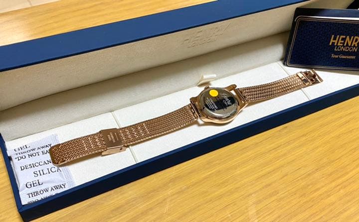 【新品】HENRY LONDON グリーン&ピンクゴールド スモールセコンド