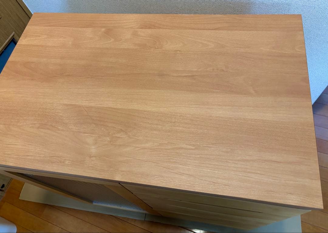 最終価格 日本製 あたたかみのあるアルダー材 美品 食器棚 レンジ台キッチン収納