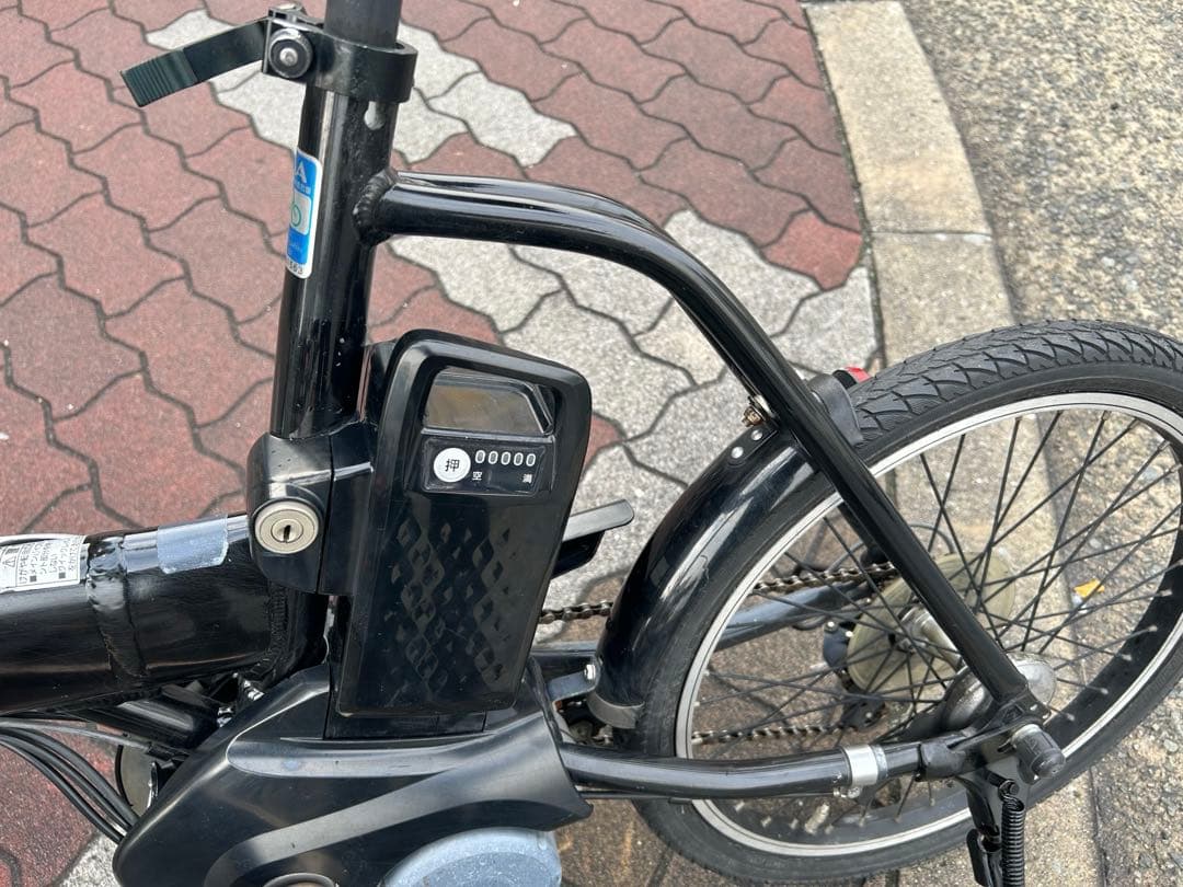 パナソニック電動アシスト 折りたたみ式 後20インチ バッテリー8Ah鍵2個付き